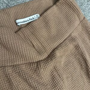 Abercrombie & Fitch Brown Waffle Knit Trousers